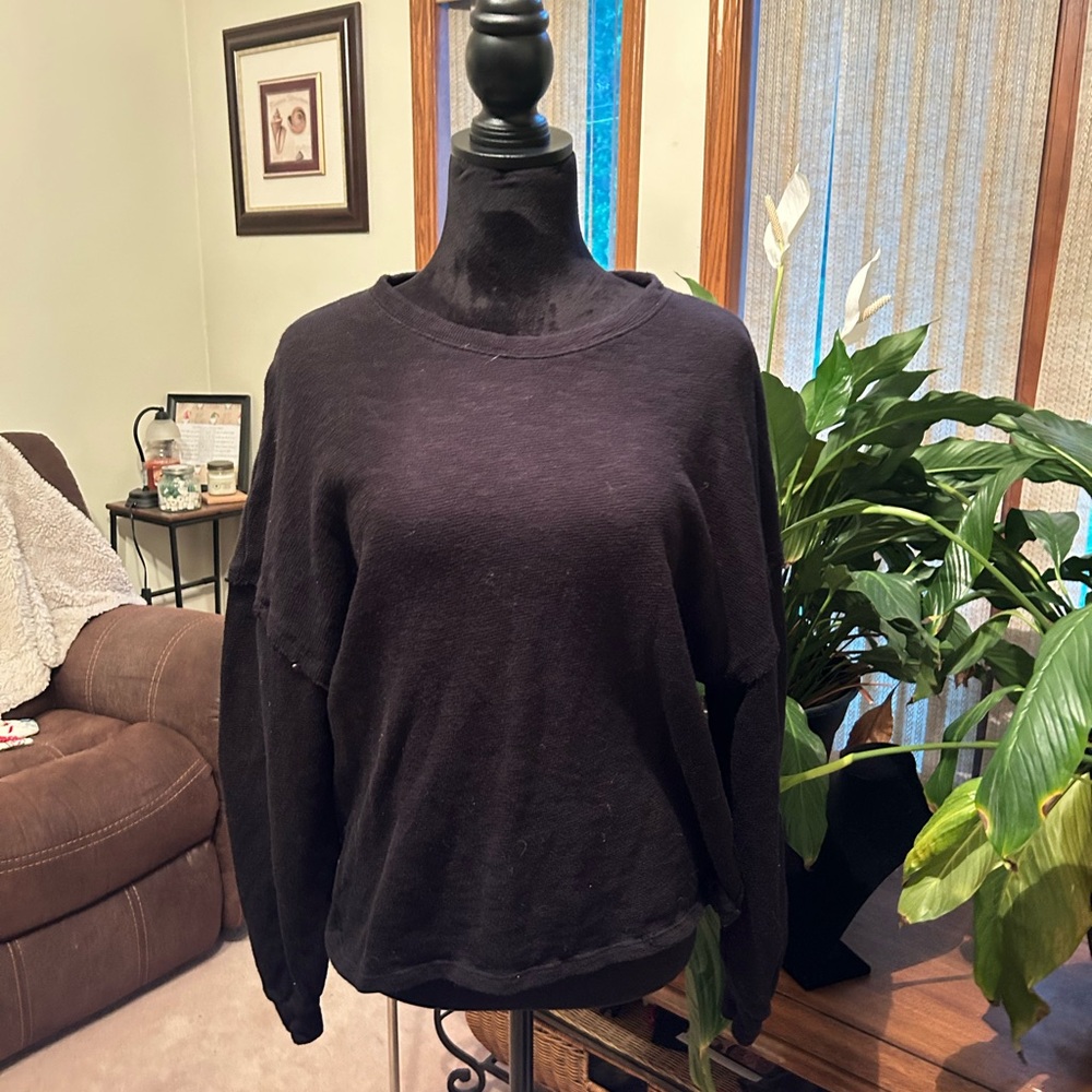 Women's Black Sweater Top